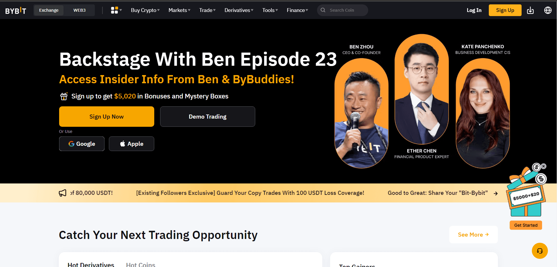 Bybit HomePage